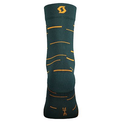 Превью  Носки велосипедные SCOTT Speed Crew Aruba Green/Braze Orange